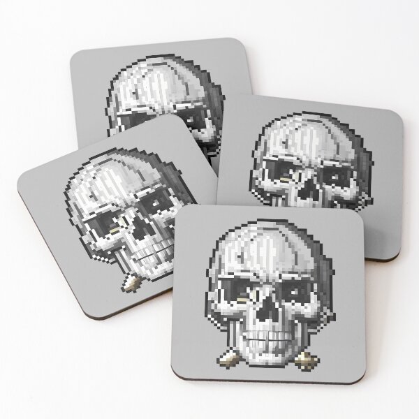 Item preview, Pixel art retro game skull. designed and sold by twisted-dot.