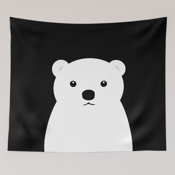 Item preview, An adorable polar bear illustration designed and sold by InfigoArt.