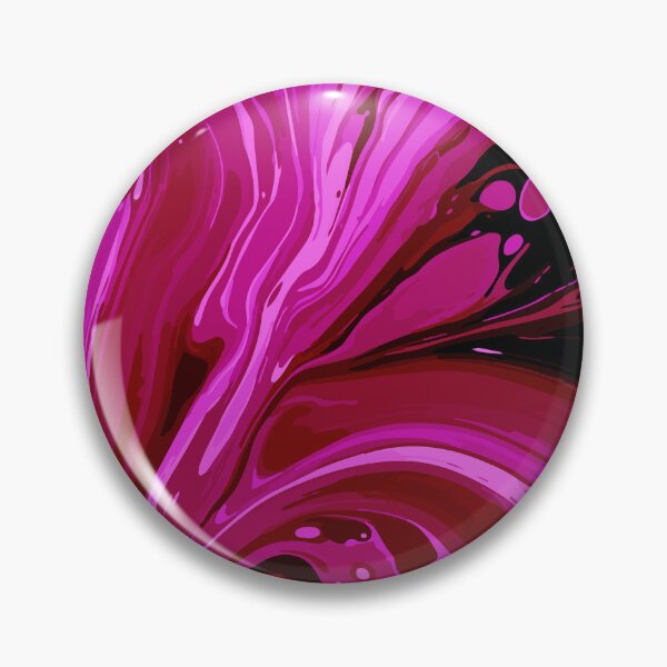 Item preview, Abstract Shocking Pink and Black Swirl Paint Splash Design designed and sold by Blue-Banana.