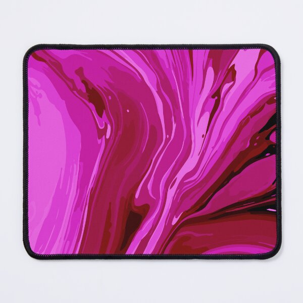 Item preview, Abstract Shocking Pink and Black Swirl Paint Splash Design designed and sold by Blue-Banana.