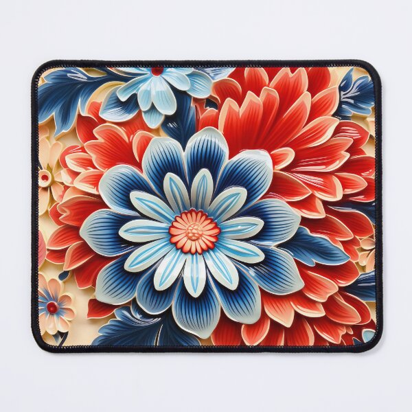 Item preview, Blue and Red flower HD digital art designed and sold by EternityLoves.
