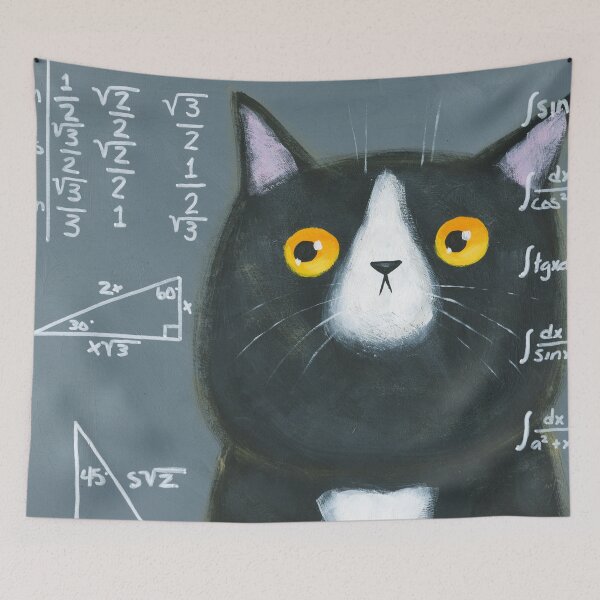 Item preview, Maths Cat designed and sold by KilkennyCat Art.