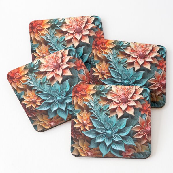 Item preview, Green and Orange flora HD digital art designed and sold by EternityLoves.