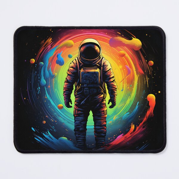 Item preview, Astronaut in Space on Colorful Canvas designed and sold by ArtisimoStudio.