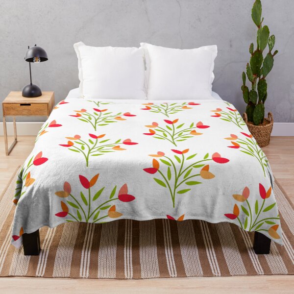 Item preview, Vibrant Red Orange Coral Flower Cluster designed and sold by Nicola-Rowe.