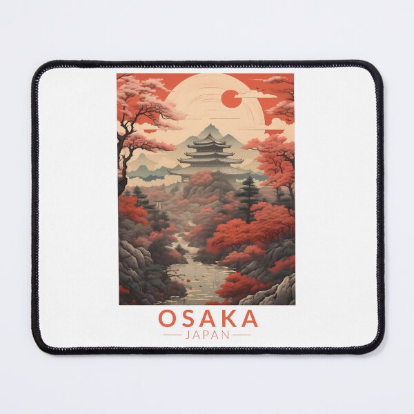 Item preview, Osaka Japan Travel Art Vintage designed and sold by KrisSidDesigns.