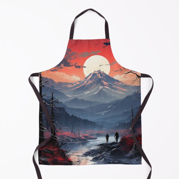 Item preview, Open landscape distant mountains designed and sold by WallWhimsyWorks.