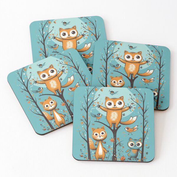 Item preview, Playful Forest Animals Design for Kids designed and sold by StudioRedKoala.