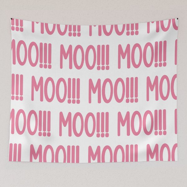 Item preview, Pink and White Moo designed and sold by TakaTatu.