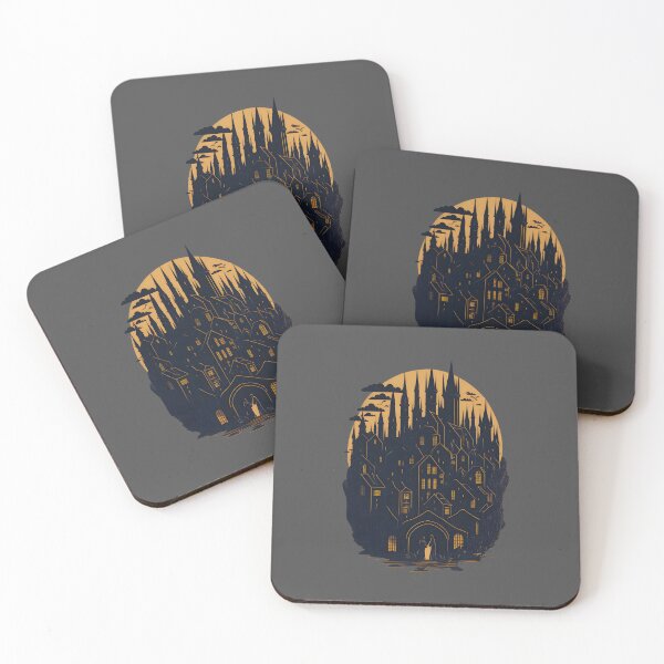 Item preview, Medieval Cityscape Abstarct cartoon Night designed and sold by MoxieVibe.