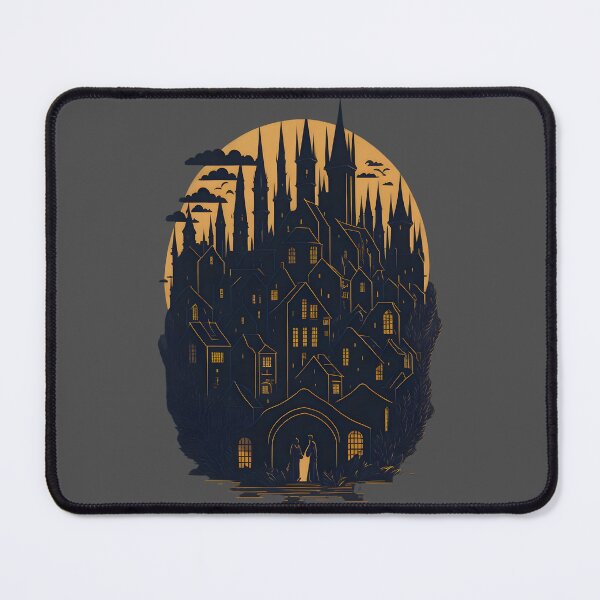 Item preview, Medieval Cityscape Abstarct cartoon Night designed and sold by MoxieVibe.
