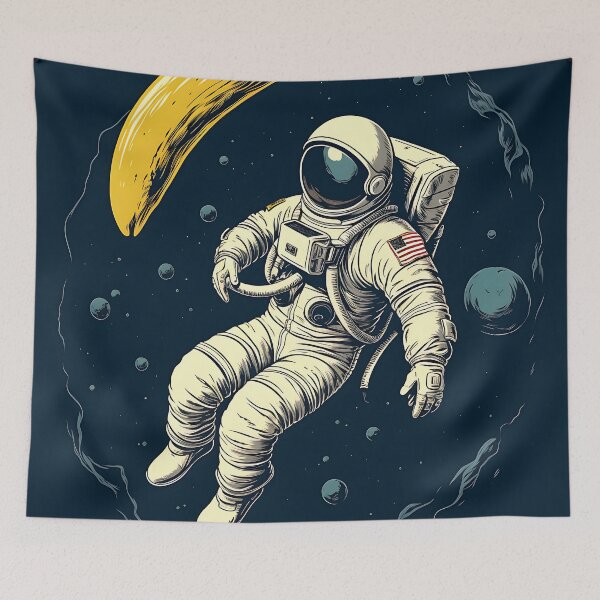 Item preview, Astronaut with Banana designed and sold by ArtisimoStudio.