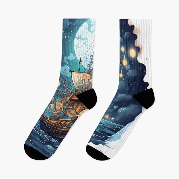 Item preview, Pirate Ship Night designed and sold by ArtisimoStudio.