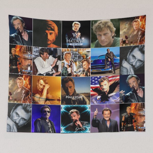 Item preview, Johnny Hallyday Photo Collage designed and sold by GoghGetta.