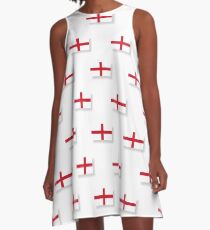 Flagge von England, Muster A-Linien Kleid