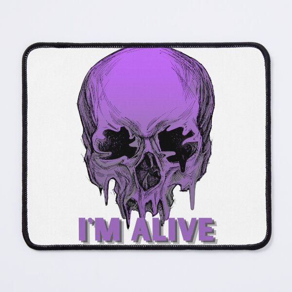 Item preview, Horror spooky Halloween Iam Alive Skull Art designed and sold by OlivedesignsIN.