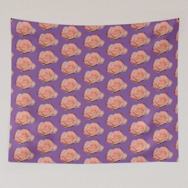 Item preview, Rosa rosa - fondo morado designed and sold by Louise-Mae.