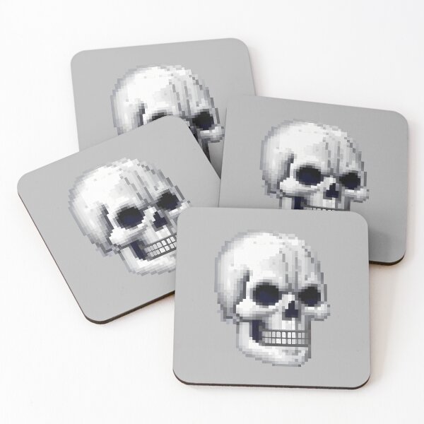 Item preview, Retro pixelated game skull. designed and sold by twisted-dot.