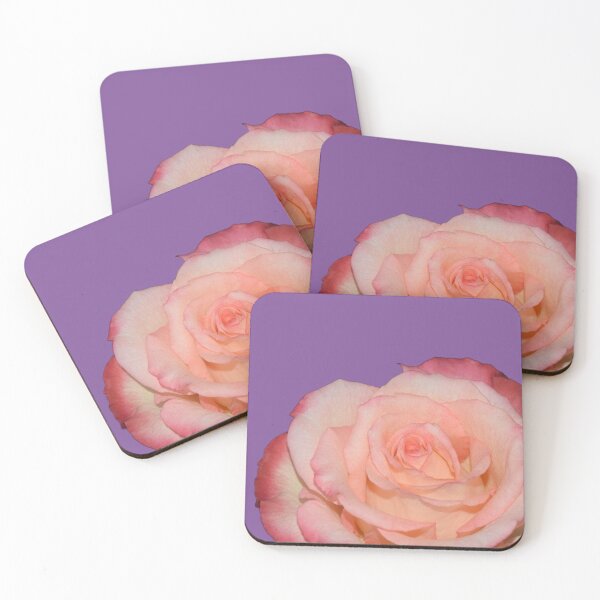 Item preview, Pink Rose - purple background designed and sold by Louise-Mae.