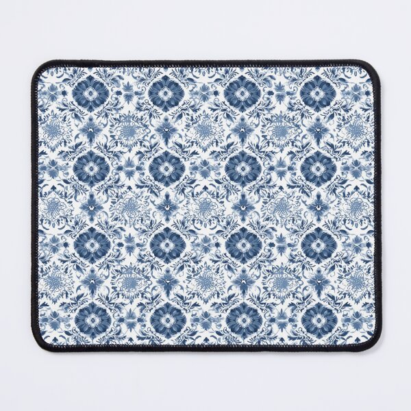 Item preview, Navy Blue and White Floral Pattern designed and sold by IndigoBeanie.