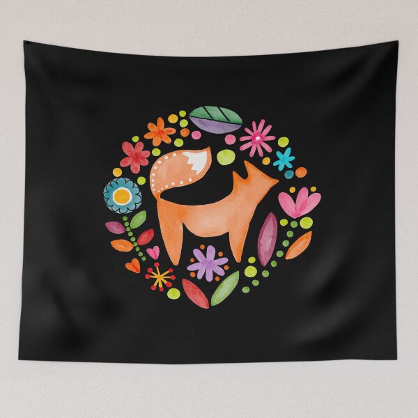 Item preview, colorful fox, colorful animals ,funny gift designed and sold by your-t-shirts55.
