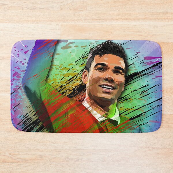 Item preview, Man Utd Casemiro Colorful Abstract Illustration Portrait designed and sold by VibesAndVision.