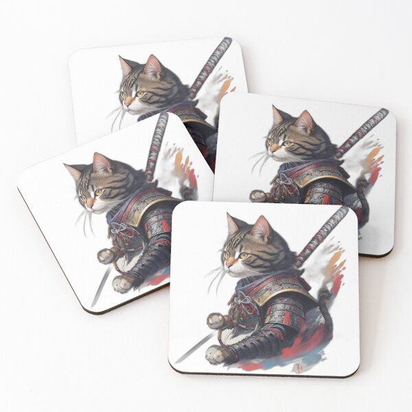 Item preview, Scribbled Creation of Samurai Cat designed and sold by ngness.