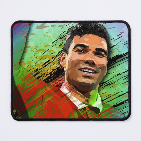 Item preview, Man Utd Casemiro Colorful Abstract Illustration Portrait designed and sold by VibesAndVision.