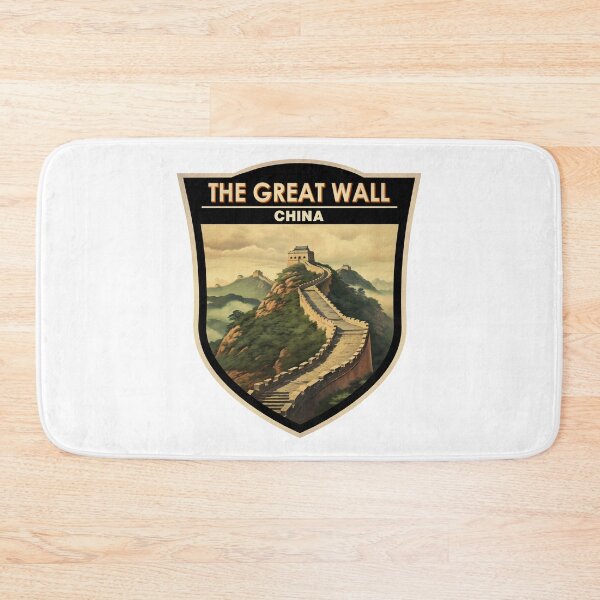 Item preview, The Great Wall of China Travel Art Badge designed and sold by KrisSidDesigns.
