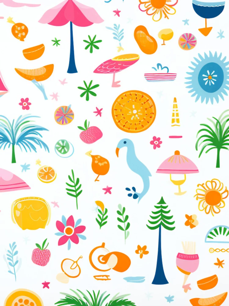 Thumbnail 4 of 4, iPhone Case, Positive summer things pattern designed and sold by SmileshareShop.