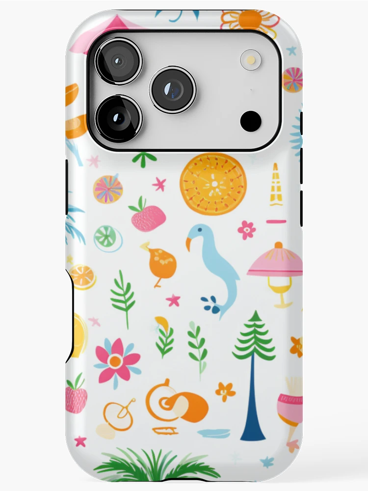 Thumbnail 1 of 4, iPhone Case, Positive summer things pattern designed and sold by SmileshareShop.