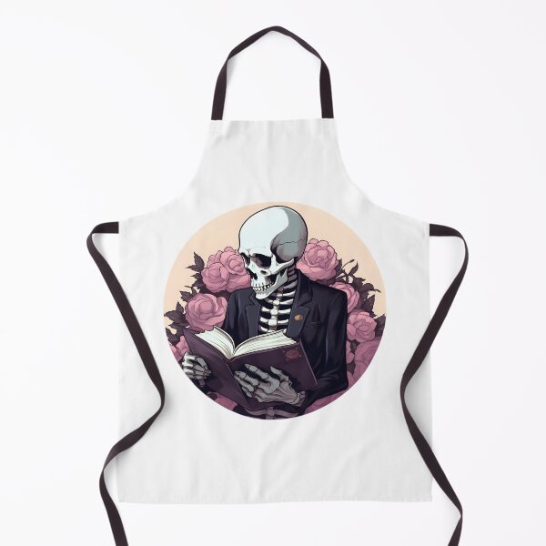 Item preview, Enchanted Skeleton Immersed in the Joy of Reading - Reading Cartoon Characters designed and sold by Ordinary Life Works.