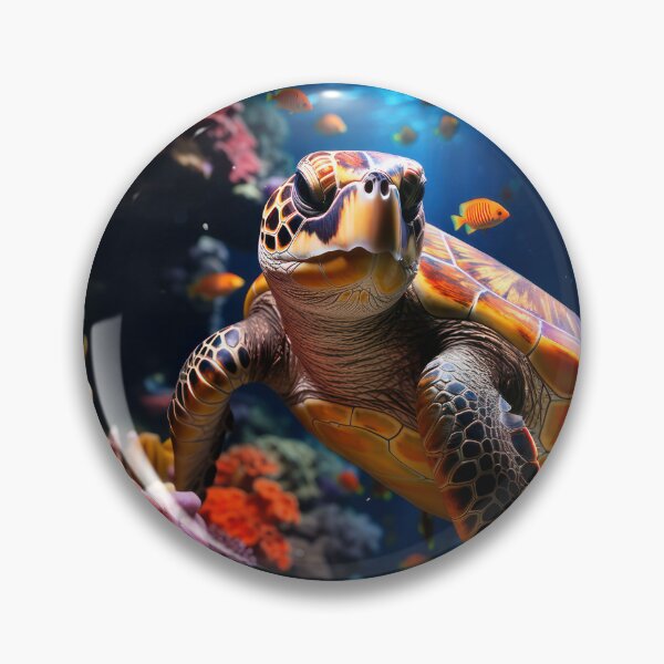 Aperçu de l'œuvre Tortue de mer dans le récif de corail créée et vendue par Gatterwe.