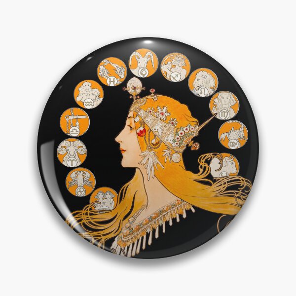 Item preview, HD. Zodiac, by Alphonse Mucha (zodiac signs mandala version) HIGH DEFINITION designed and sold by MINDTHECHERRY.