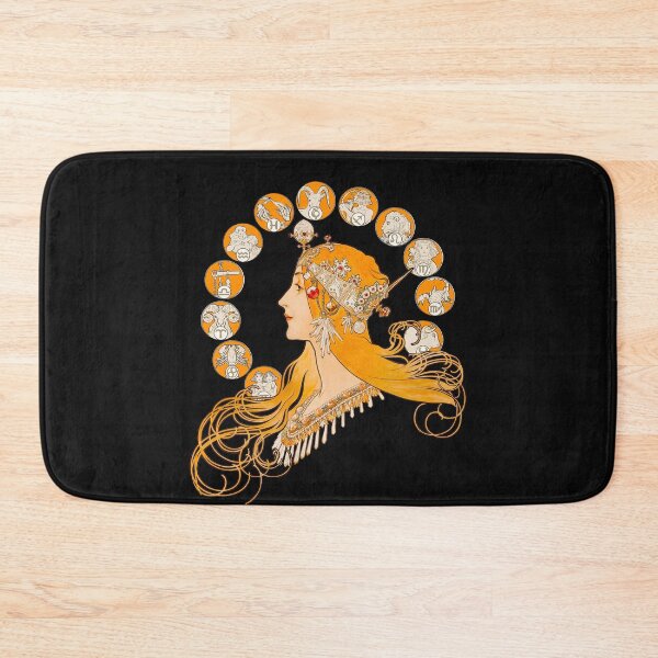 Item preview, HD. Zodiac, by Alphonse Mucha (zodiac signs mandala version) HIGH DEFINITION designed and sold by MINDTHECHERRY.