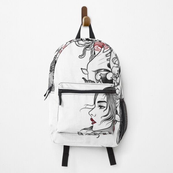 Item preview, Mysterious Beauty Geisha Samurai Girl Tattoo Style Art designed and sold by MaryCalmons.