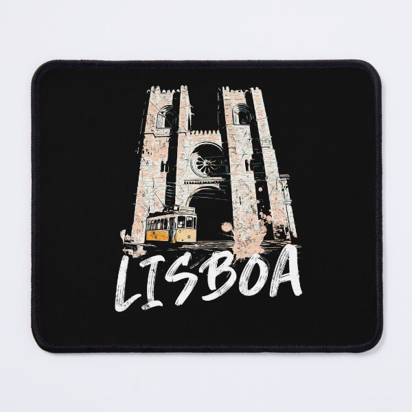 Item preview, Lisbon Cathedral & Iconic Tramway Illustration | Historic Landmarks designed and sold by Lemomo-artworks.