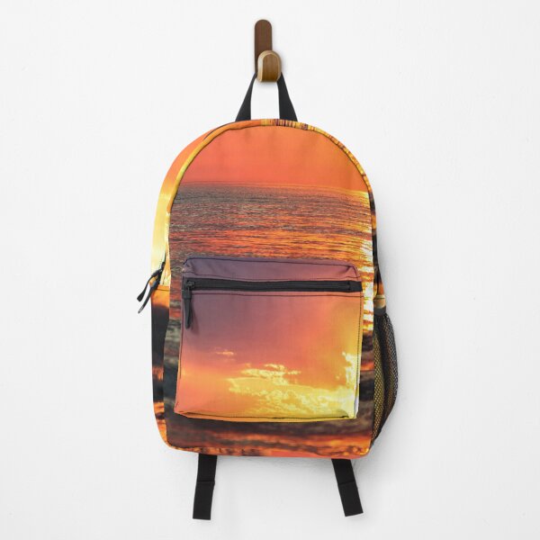Item preview, Relaxing Coastal Sunset with reflections on the water and orange sky designed and sold by thespecialtyhub.