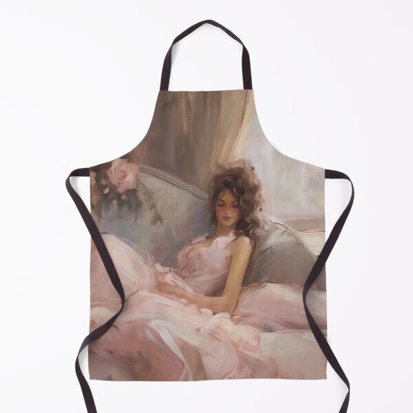 Item preview, Coquette aesthetic vintage painting of a languid woman designed and sold by Coquette Art.