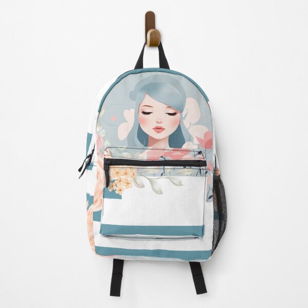 Item preview, Beautiful woman with babyblue hair, pastel tones designed and sold by Piano-pn.