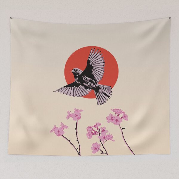 Item preview, Flying sparrow bird designed and sold by Captain Chromatic.