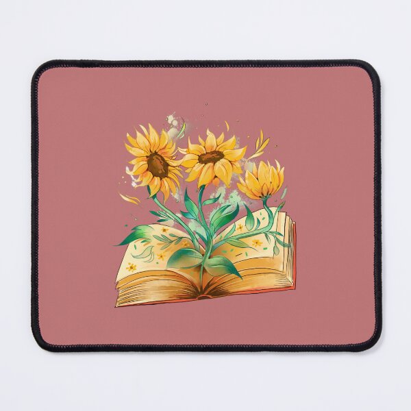 Item preview, Flowers growing from a book Open Book with Sun flowers Active  designed and sold by Mattilyndils.