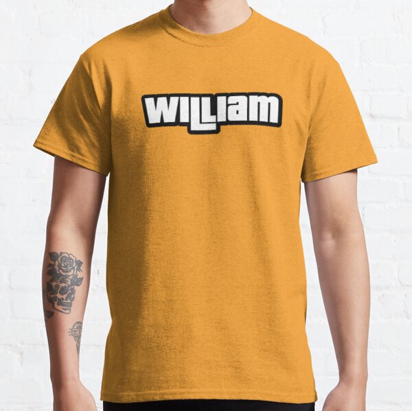  Shirt With The Name William Name Tag Braille For the