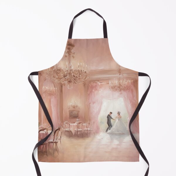 Item preview, Coquette aesthetic vintage painting of an old pink ballroom designed and sold by Coquette Art.