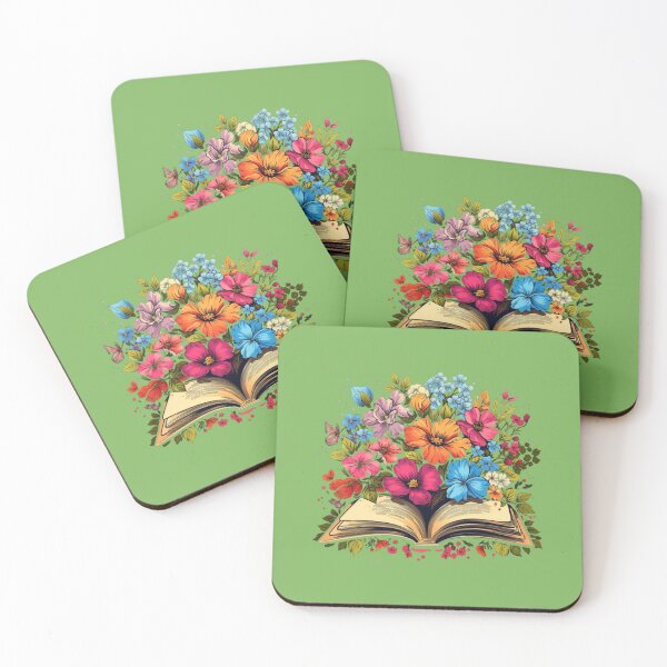 Item preview, Open Book with Wild Flowers Book Aesthetic  designed and sold by Mattilyndils.