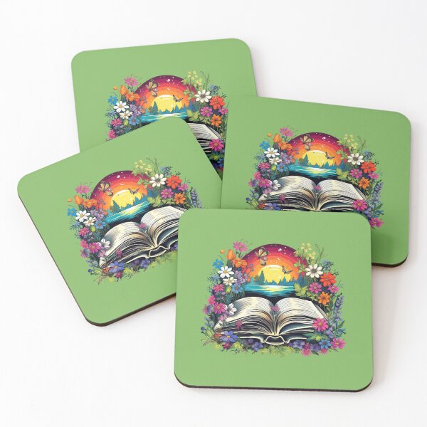 Item preview, Open Book with Wild Flowers designed and sold by Mattilyndils.