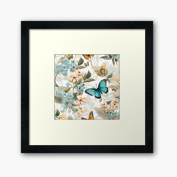Vista previa del artículo con la obra «mariposa con flor estilo transparente 5», diseñado y vendido por Zwzc.