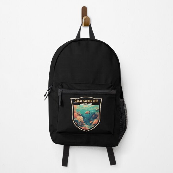 Item preview, Great Barrier Reef Australia Travel Art Badge designed and sold by KrisSidDesigns.