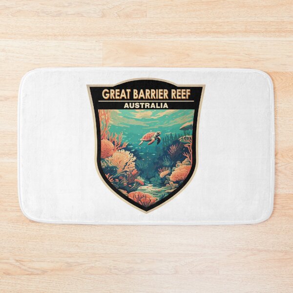 Item preview, Great Barrier Reef Australia Travel Art Badge designed and sold by KrisSidDesigns.