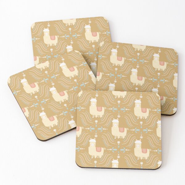 Item preview, Whimsical Alpaca Adventures -Gold designed and sold by Gabba Delgado.